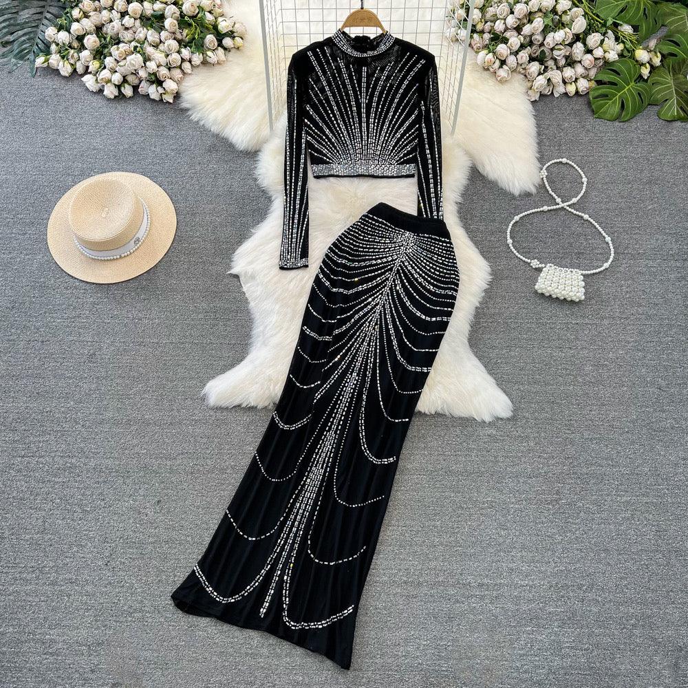 Women Maxi Dress Long Sleeve Ladies Cocktail Party Evening Ball