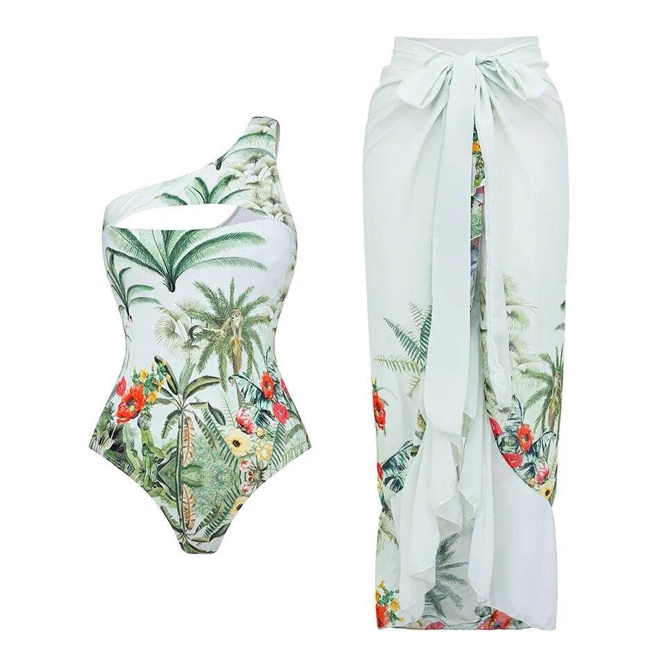 Hardy swimsuit with Sarong skirt