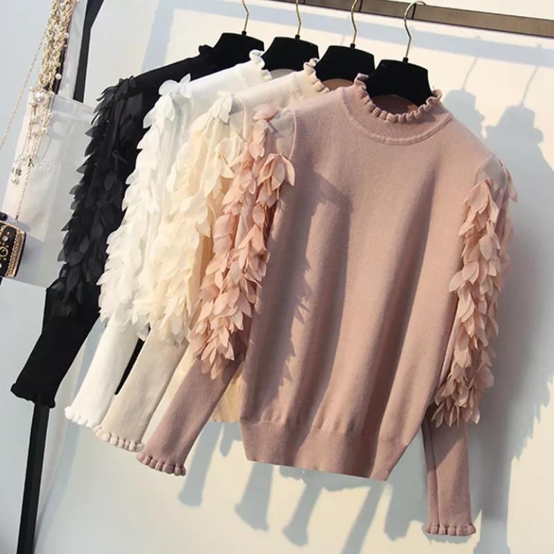 Feather sleeve clearance sweater