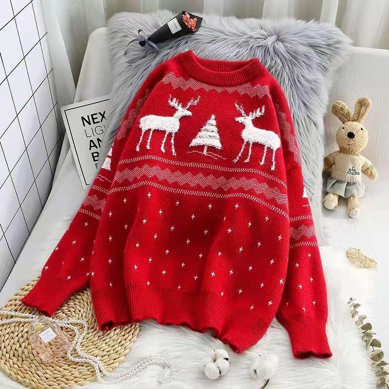 Christmas red hot sale sweater