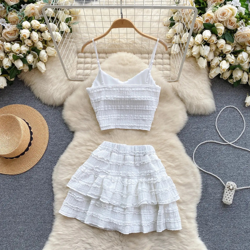 Raina 2 Piece Summer Coord Set - Resortwear