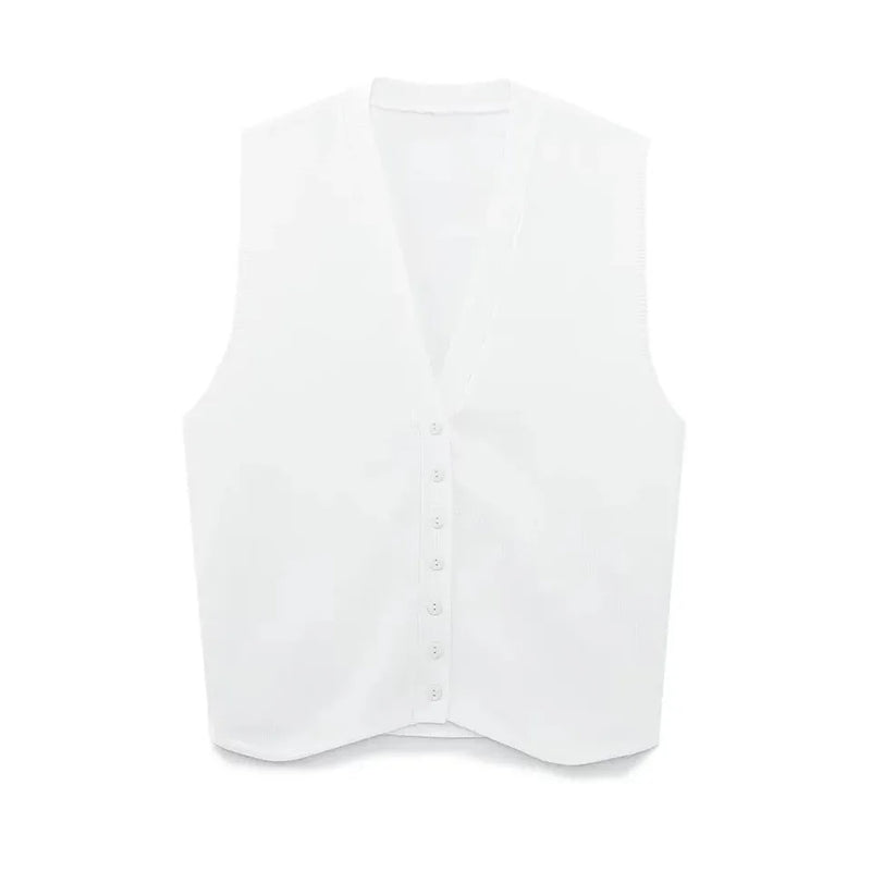 Dolo Statement Vest Summer Casual Tops