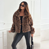 Premium Leopard Soft Fur Jacket