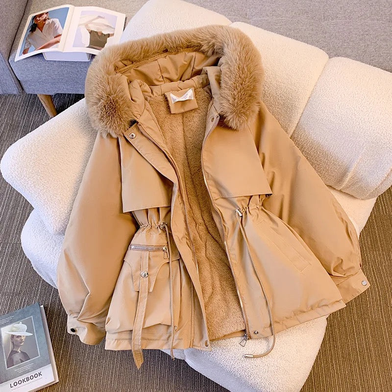 Margot Warm Fleece Lined Parka Jacket