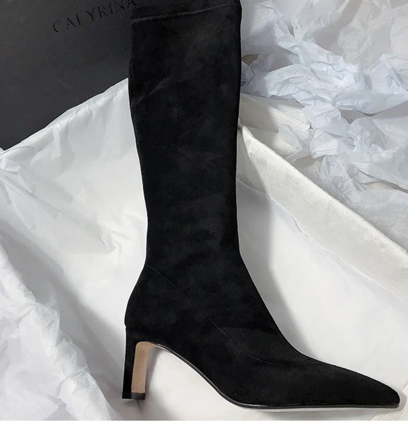 Leona Over Knee Premium Suede Boots