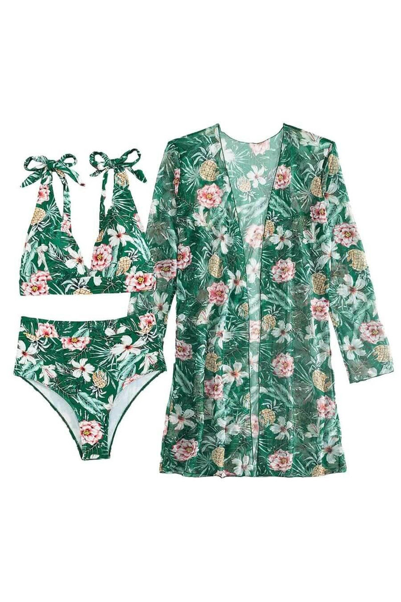 Fino Holiday Bikini Set with Cape - Alamode By Akanksha