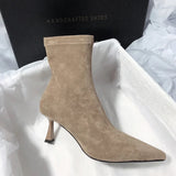 Dove Short Suede Statement Ankle Boots