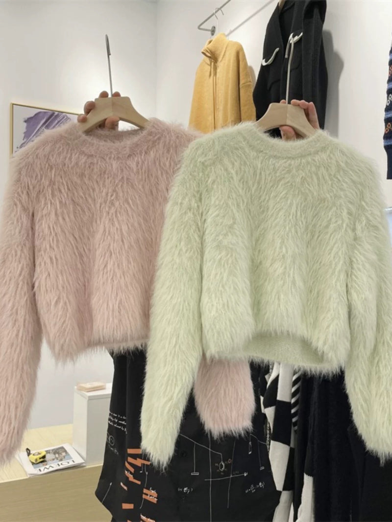 Harriet Mohair Fur Detailed Soft Sweater