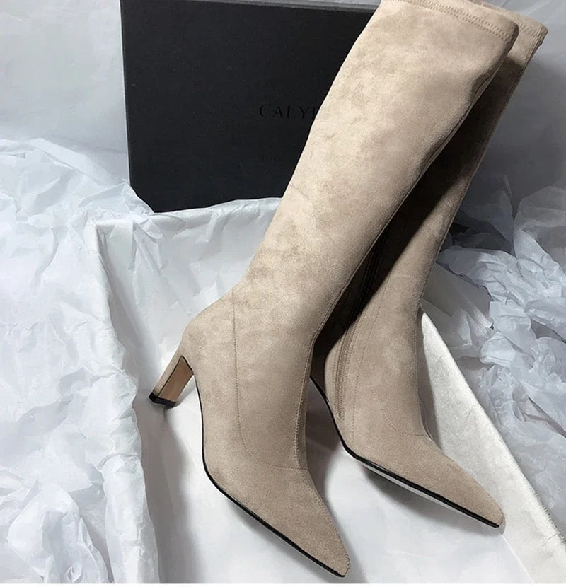 Leona Over Knee Premium Suede Boots