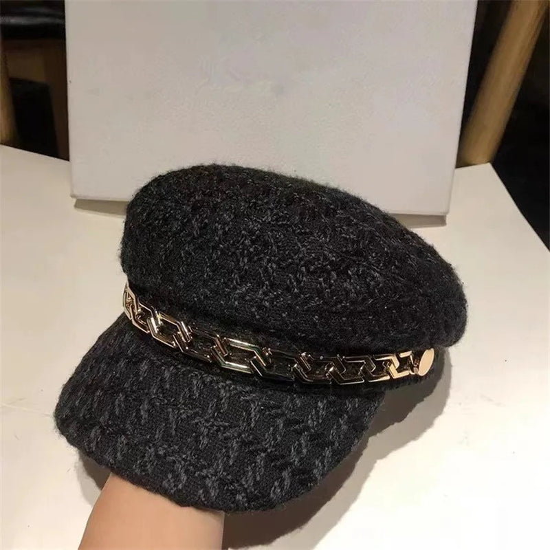 Jiah Tweed Beret Hats