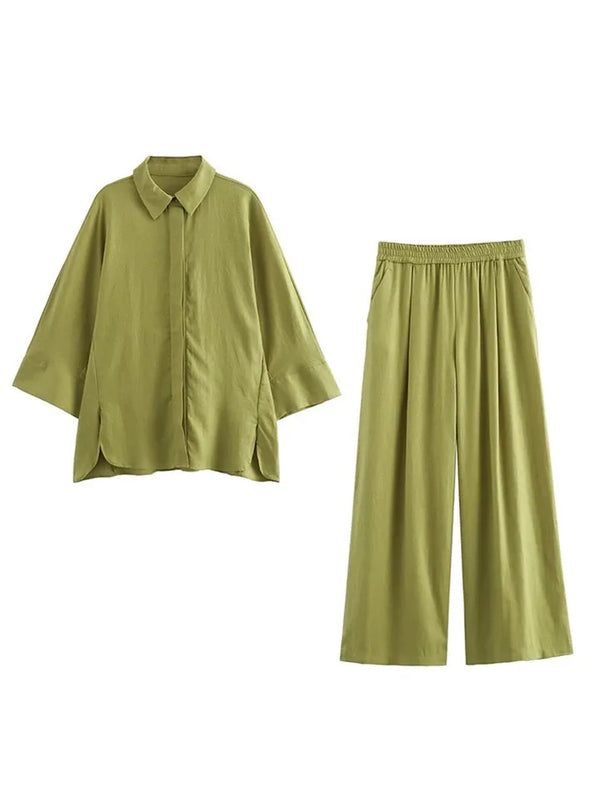 Bizo Summer 2 Pc Coord Set in Green