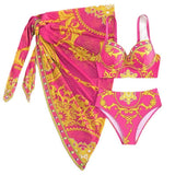 Morocco swimsuit with Sarong Skirt