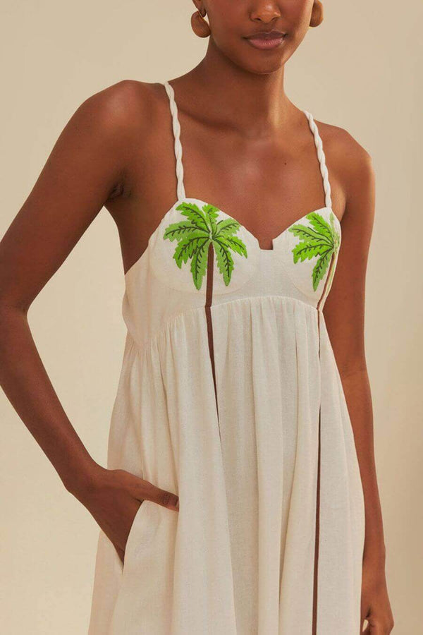 Palm Breezy Summer Dress