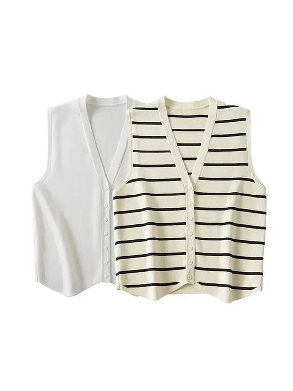 Dolo Statement Vest Summer Casual Tops