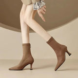 Meah Short Suede Statement Ankle Boots