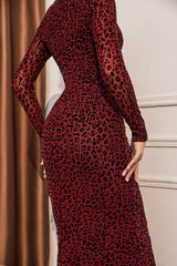 Cia Statement Maxi Dress in Maroon