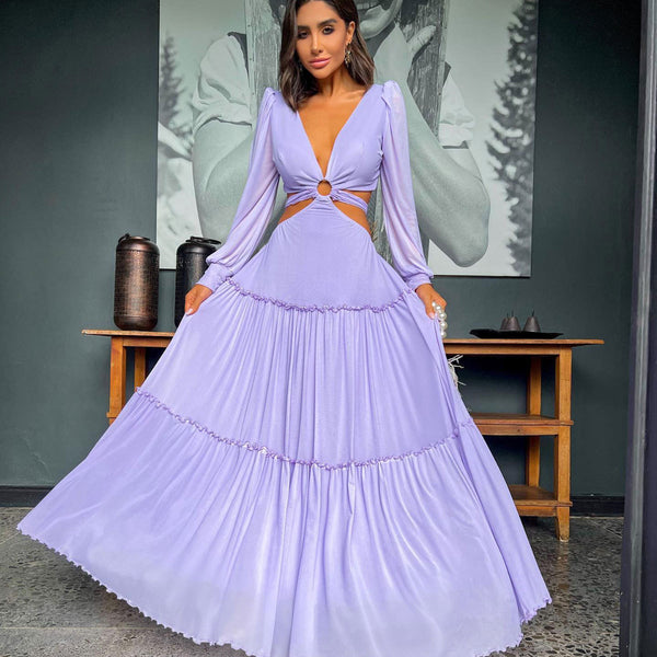 Susan Summer Maxi Dress in Lavender