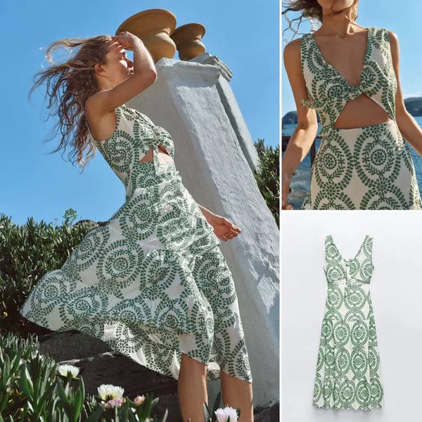 Grekko Vintage Summer Midi Dress