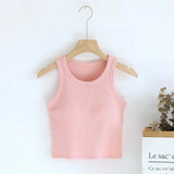 Luked Tank Tops with Inbuilt Bra