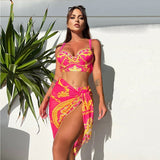 Morocco swimsuit with Sarong Skirt