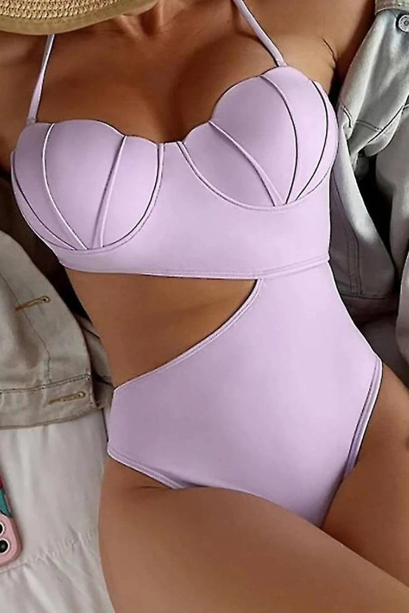 The Mermaid Luxe Swimsuit - Lilac - Alamode By Akanksha