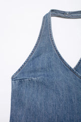 Fiyo Denim Knot Up Tops