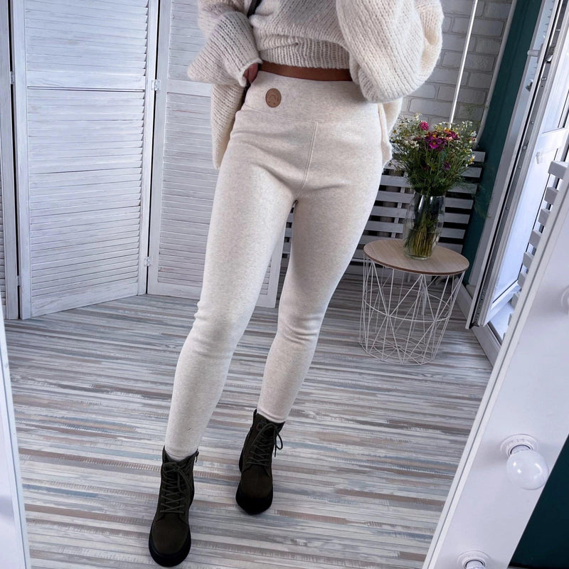 Buy Melange By Lifestyle Women White Solid Churidar Length Leggings -  Leggings for Women 20471560 | Myntra