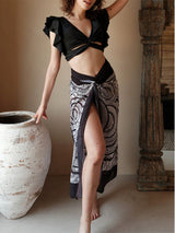 Denise swimsuit with Sarong Skirt