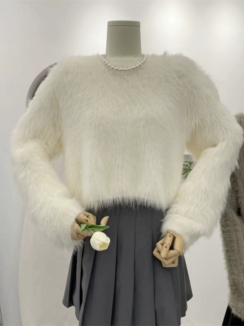 Harriet Mohair Fur Detailed Soft Sweater