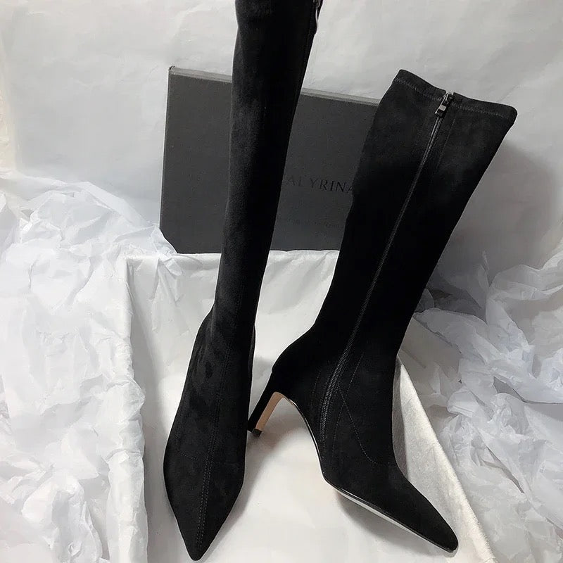 Leona Over Knee Premium Suede Boots