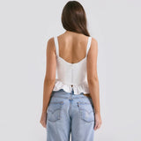 Fallon Summer Statement Top in White