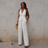 Miko Statement Vest Suit with Pants