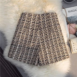 Kaya Premium Tweed Shorts with Buttons