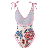 Jerry Blush Swimsuit with Sarong Skirt