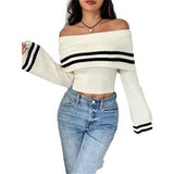 Mayfair Woolen Sweater with Offshoulder Detail