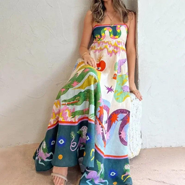 Jonah Printed Summer Dress - Alamode By Akanksha