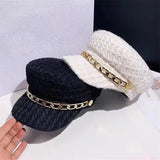 Jiah Tweed Beret Hats