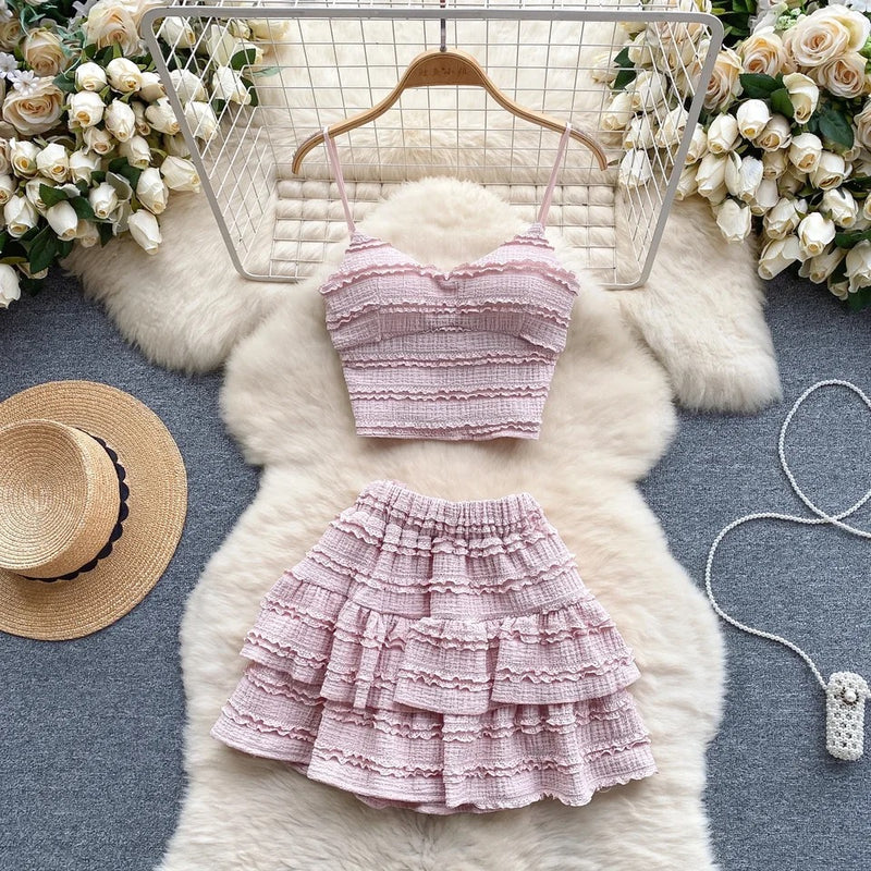 Raina 2 Piece Summer Coord Set - Resortwear