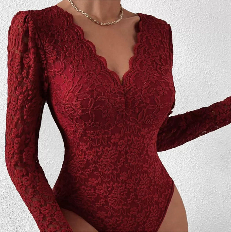 Sienna Lace Luxe Bodysuit - Alamode By Akanksha