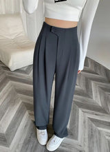 Redra Buttoned High Waist Pants