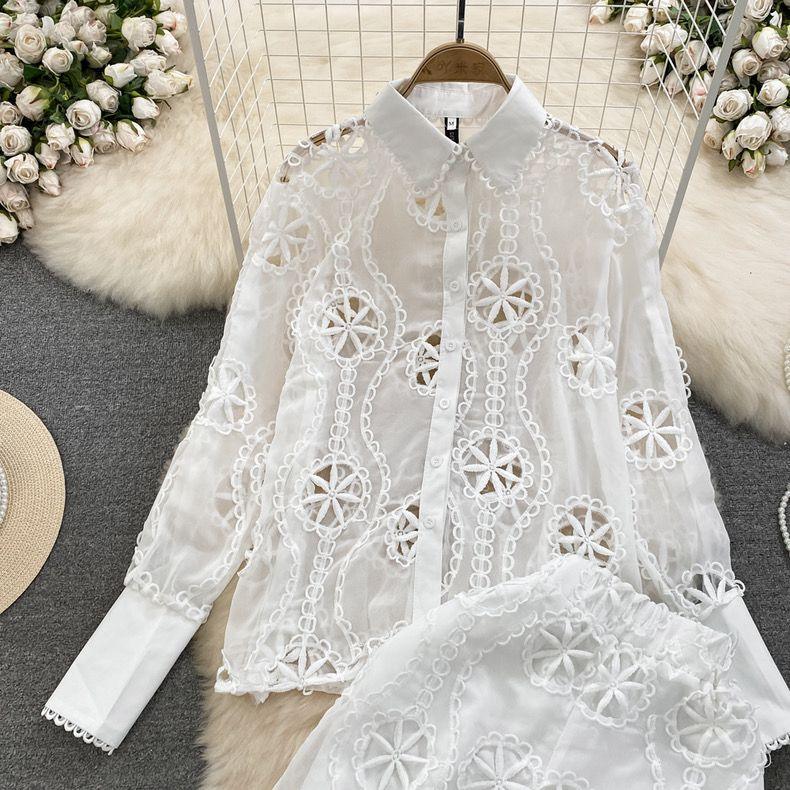 Belleza Summer Coord Set in White - Alamode By Akanksha