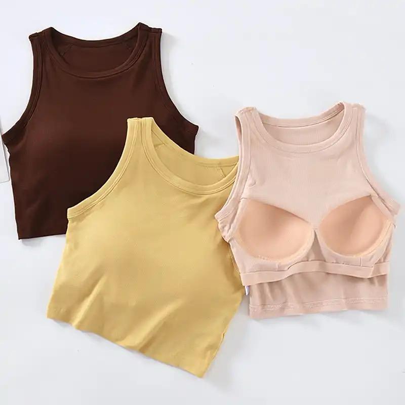 gvdentm Tank Tops With Built In Bras Pure Comfort Bralette with