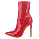 Ankle Patent Leather Boots