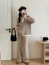 Maria Premium Woolen Coord Set - Tracksuit