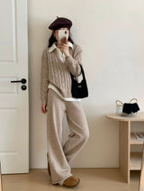 Maria Premium Woolen Coord Set - Tracksuit