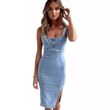 Sidony Statement Denim Dress