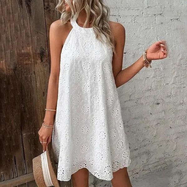 Elode Cotton Eyelet Summer Dress