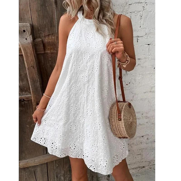 Elode Cotton Eyelet Summer Dress