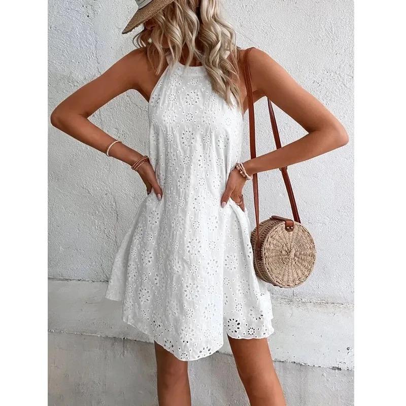 Elode Cotton Eyelet Summer Dress