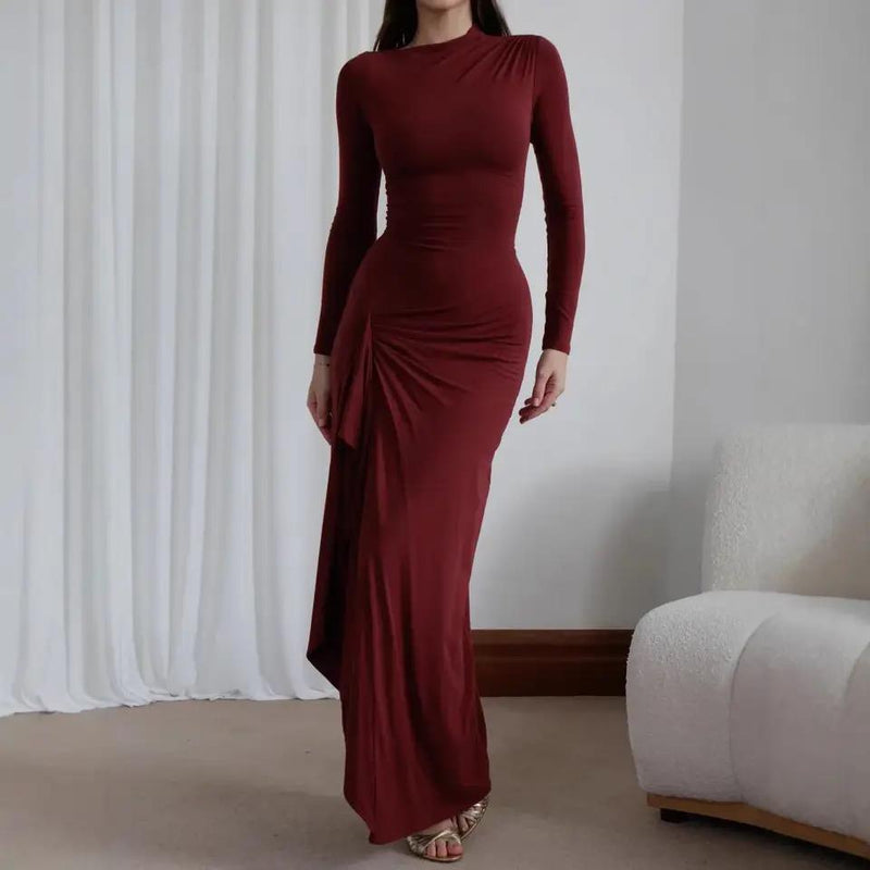 Evana Statement Slit Maxi Dress